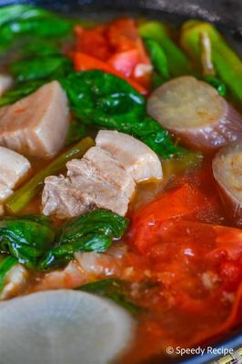  Sinigang na Baboy: Món ăn chua cay mang hương vị đặc biệt của Philippines!